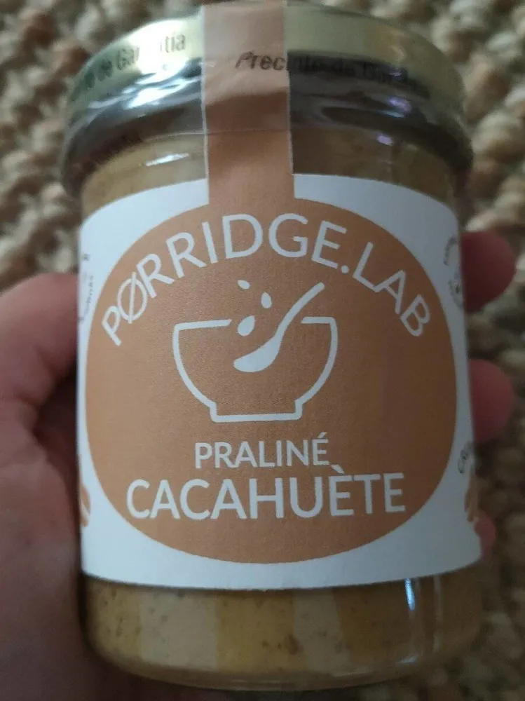 Praliné cacahuètes porridge lab