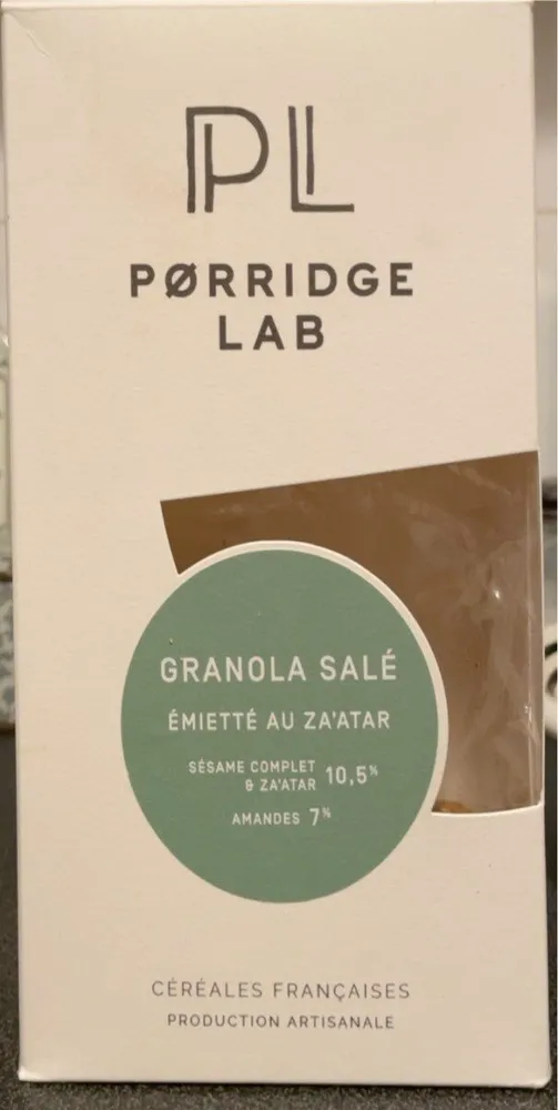 Granola salé emietté au za’atar