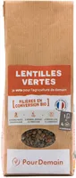 Lentilles vertes en conversion bio