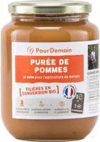 Purée de pommes en conversion bio