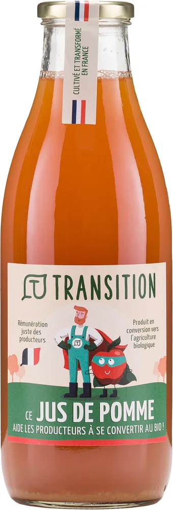 Pur jus de pommes Transition - conversion biologique