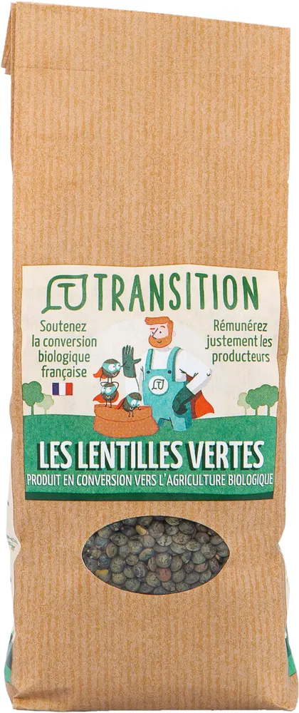 Lentilles vertes Transition - conversion biologique
