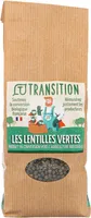 Lentilles vertes Transition - conversion biologique