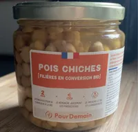Pois chiches conserve en conversion bio