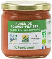 Purée de pommes-fraises