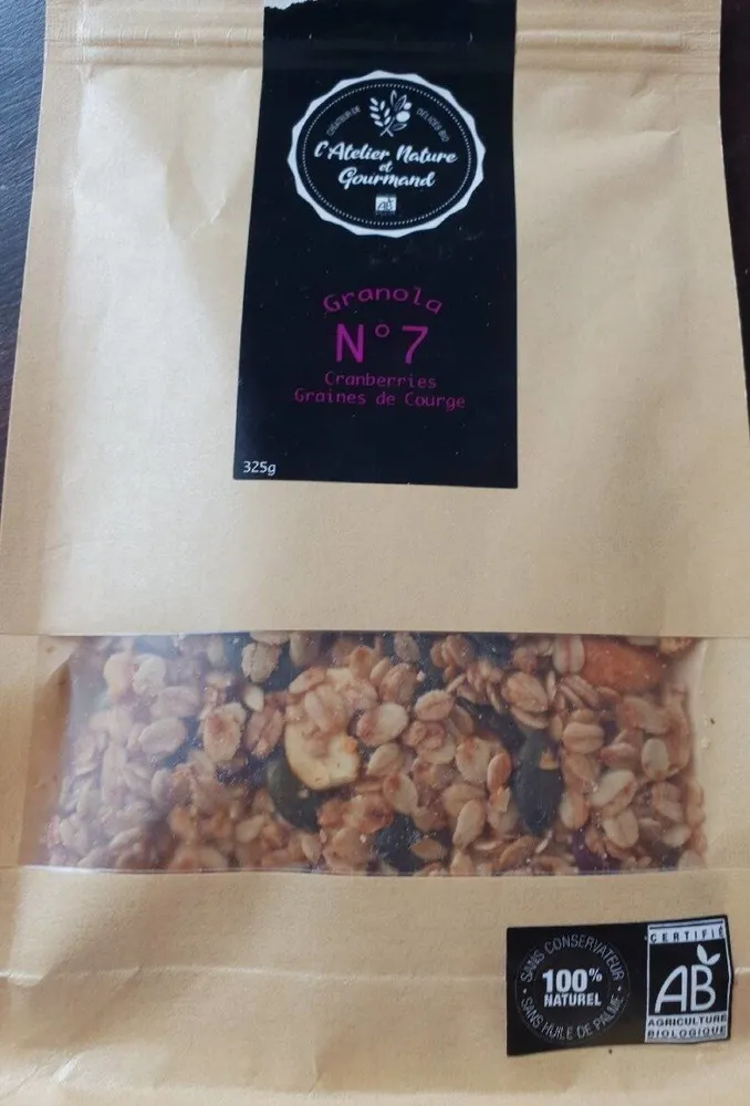 Granola n7 Cranberries Graines de Courge
