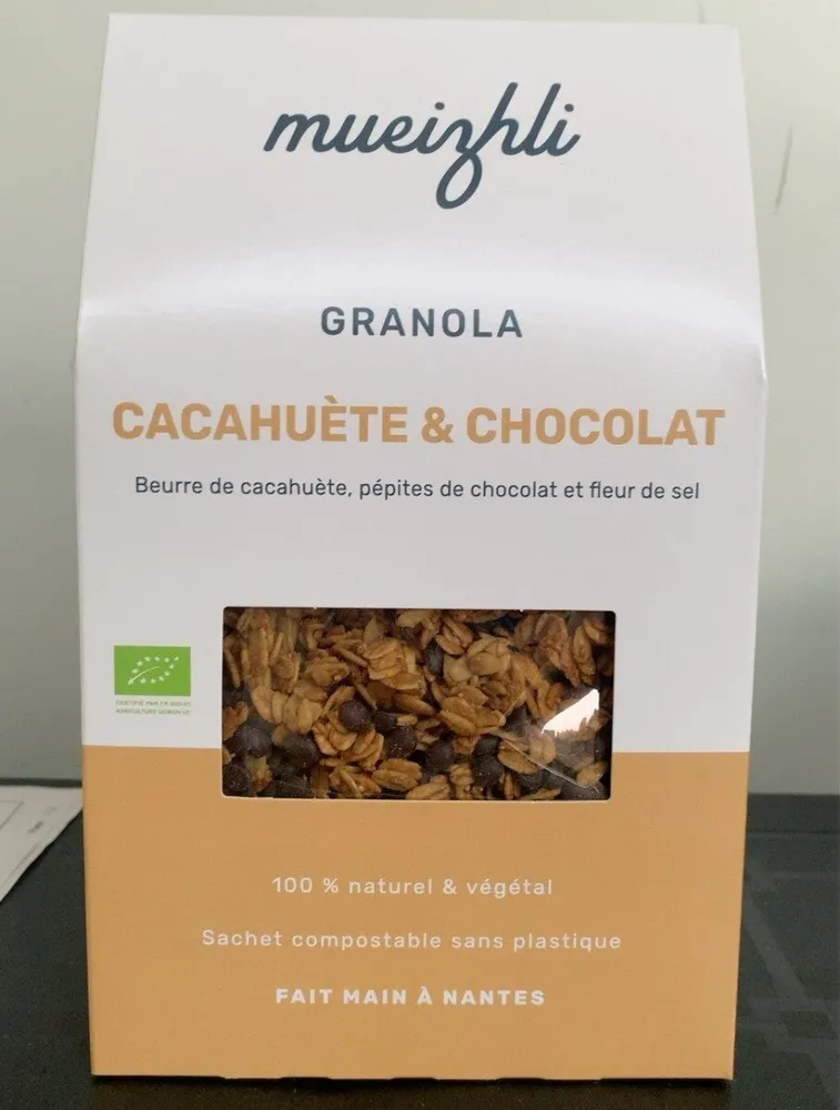 Granola cacahuète chocolat