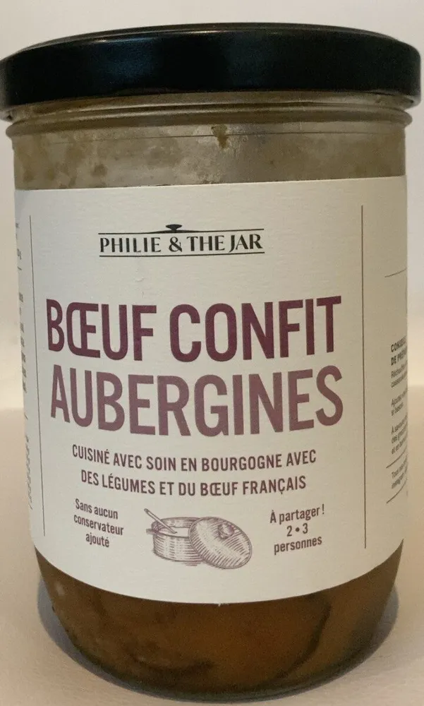 Boeuf confit aubergines