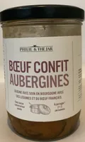 Boeuf confit aubergines