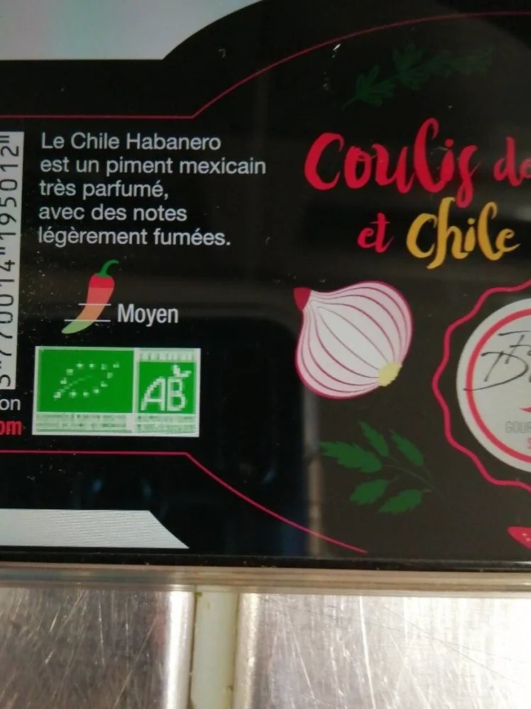 Coulis de tomates et Chile habanero