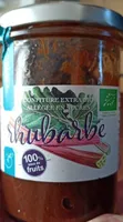 Confiture extra bio rhubarbe