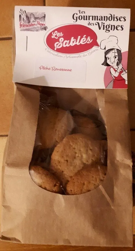 Sablés à la pêche roussanne du Béarn