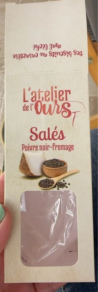 Salés poivre noir fromage