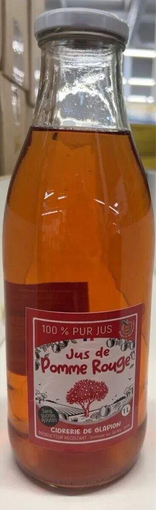 Jus de pomme rouge