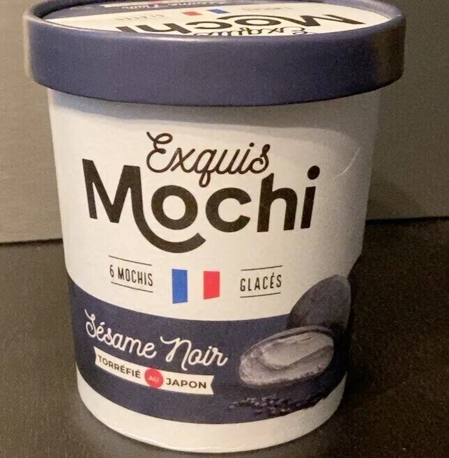 Mochi glacé au sésame noir