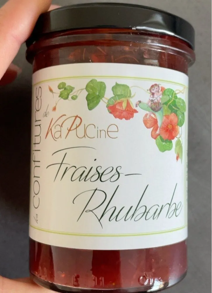 Confiture fraise rhubarbe