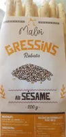 Gressins Rubata au sésame
