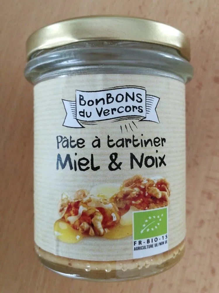 Pâte à tartiner Miel et Noix