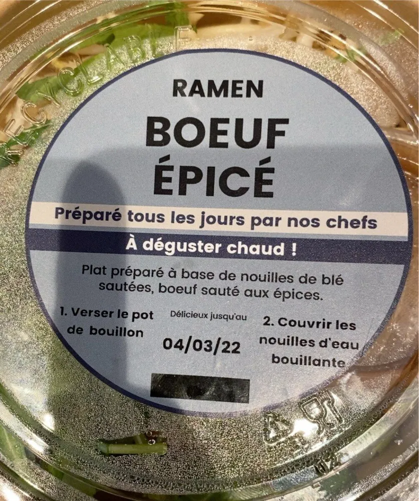 Ramen Bœuf Épicé