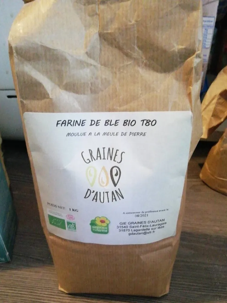 Farine de blé bio T80