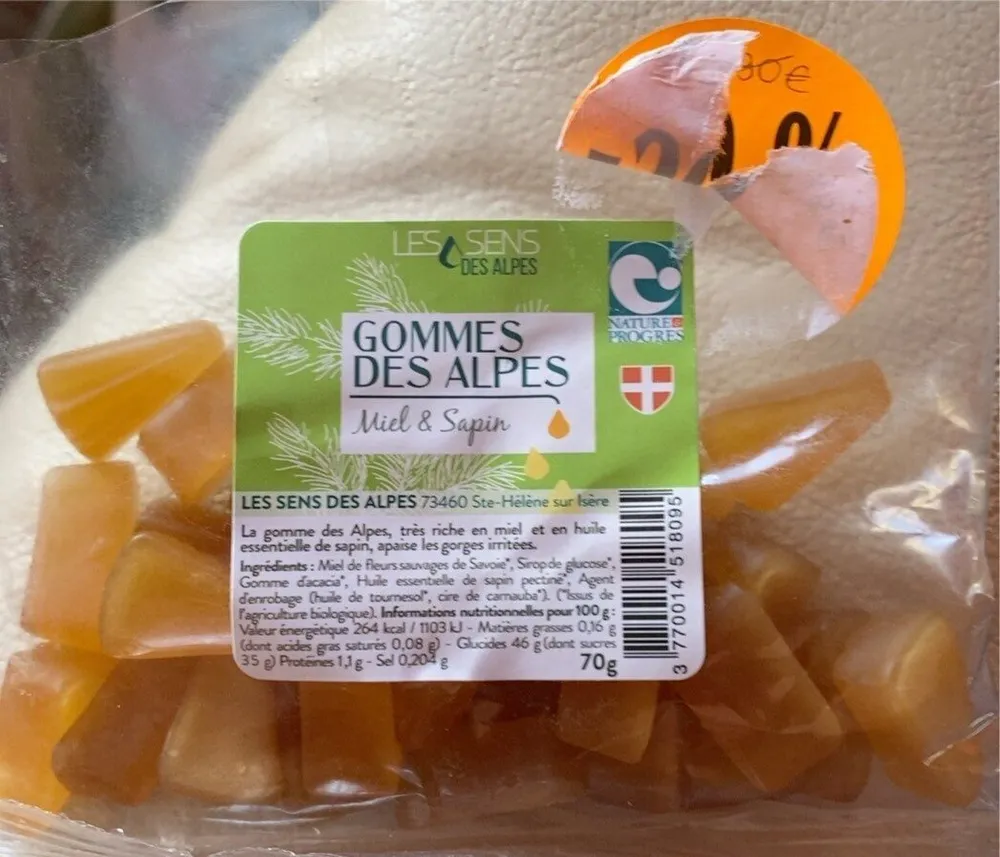 Gommes des alpes