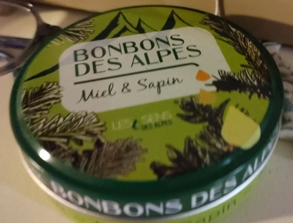 Bonbons des alpes miel et sapin
