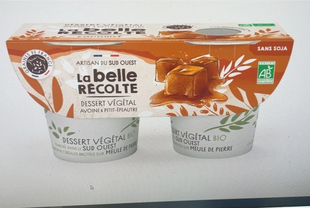 Dessert avoine petit epeautre caramel