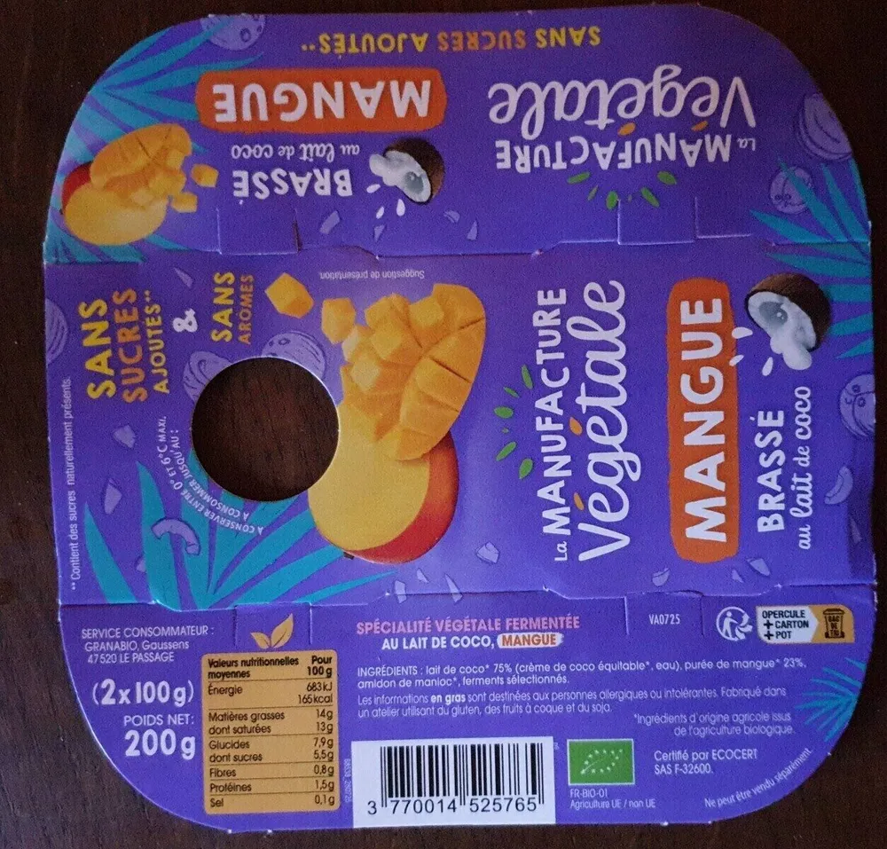 Brassé au lait de coco