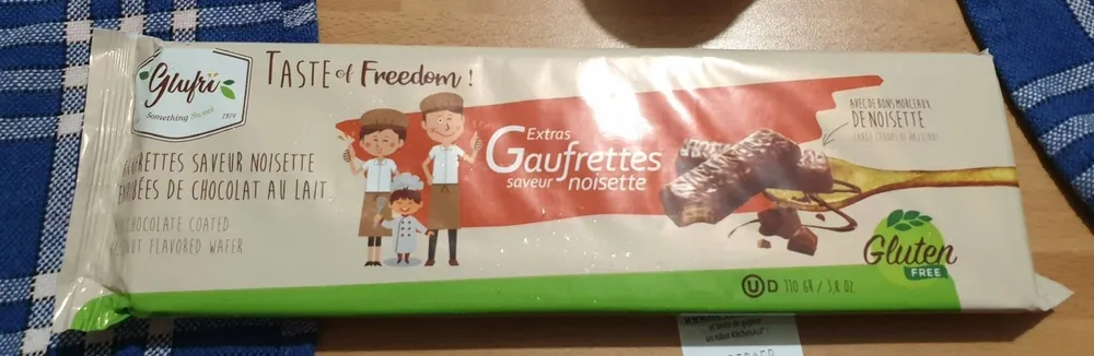 Extras gaufrettes saveur noisette
