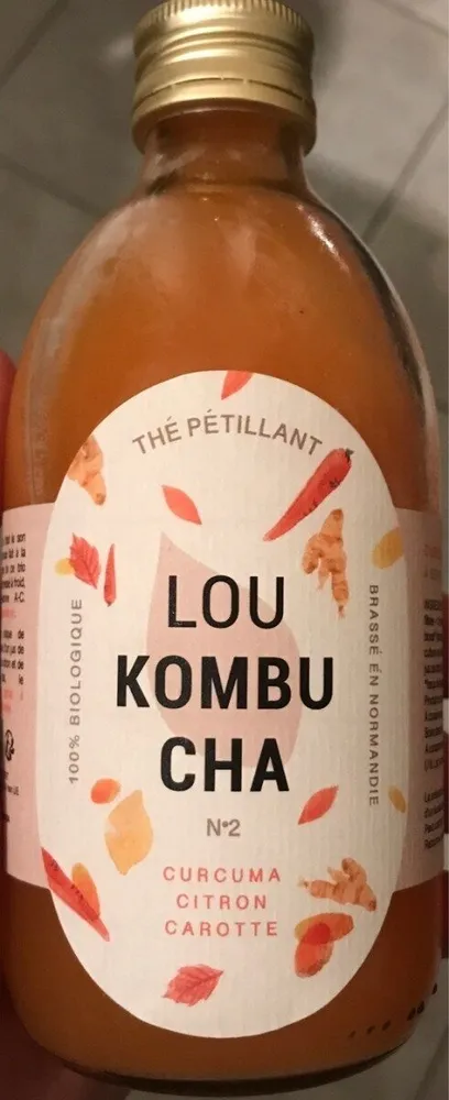 Lou Kombucha Curcula Citron Carotte