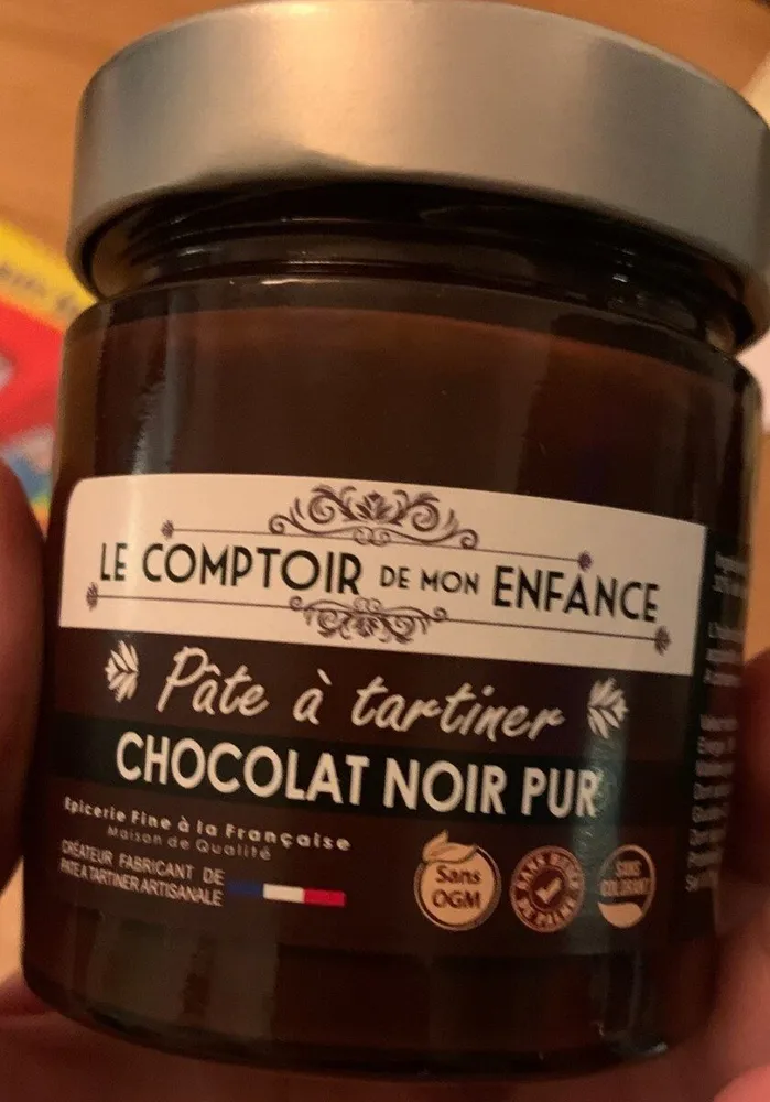 Pate a tartiner chocolat noir pur