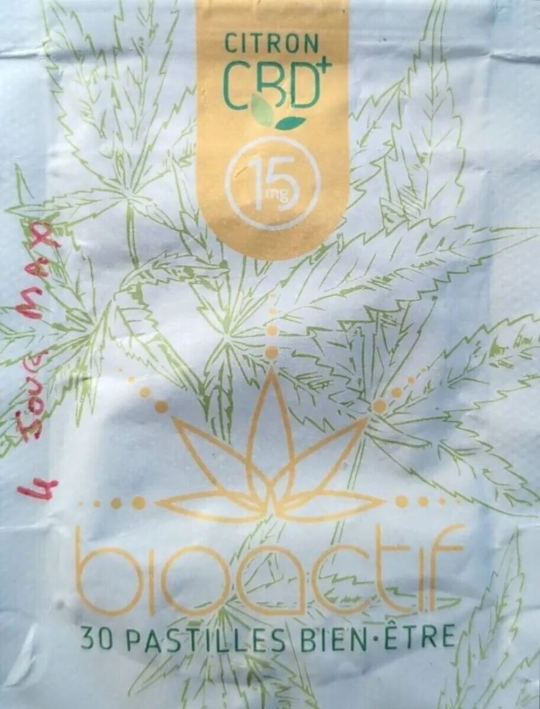 30 pastilles Citron CBD 15mg