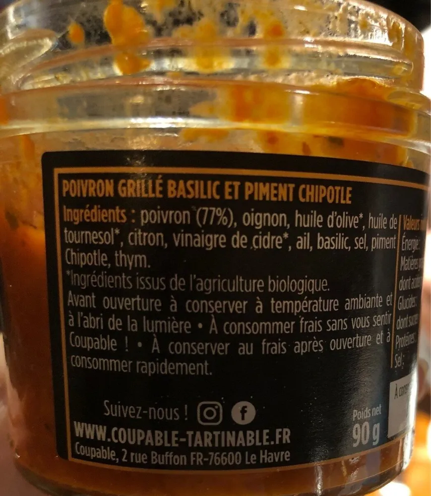 French coupable tartinable
