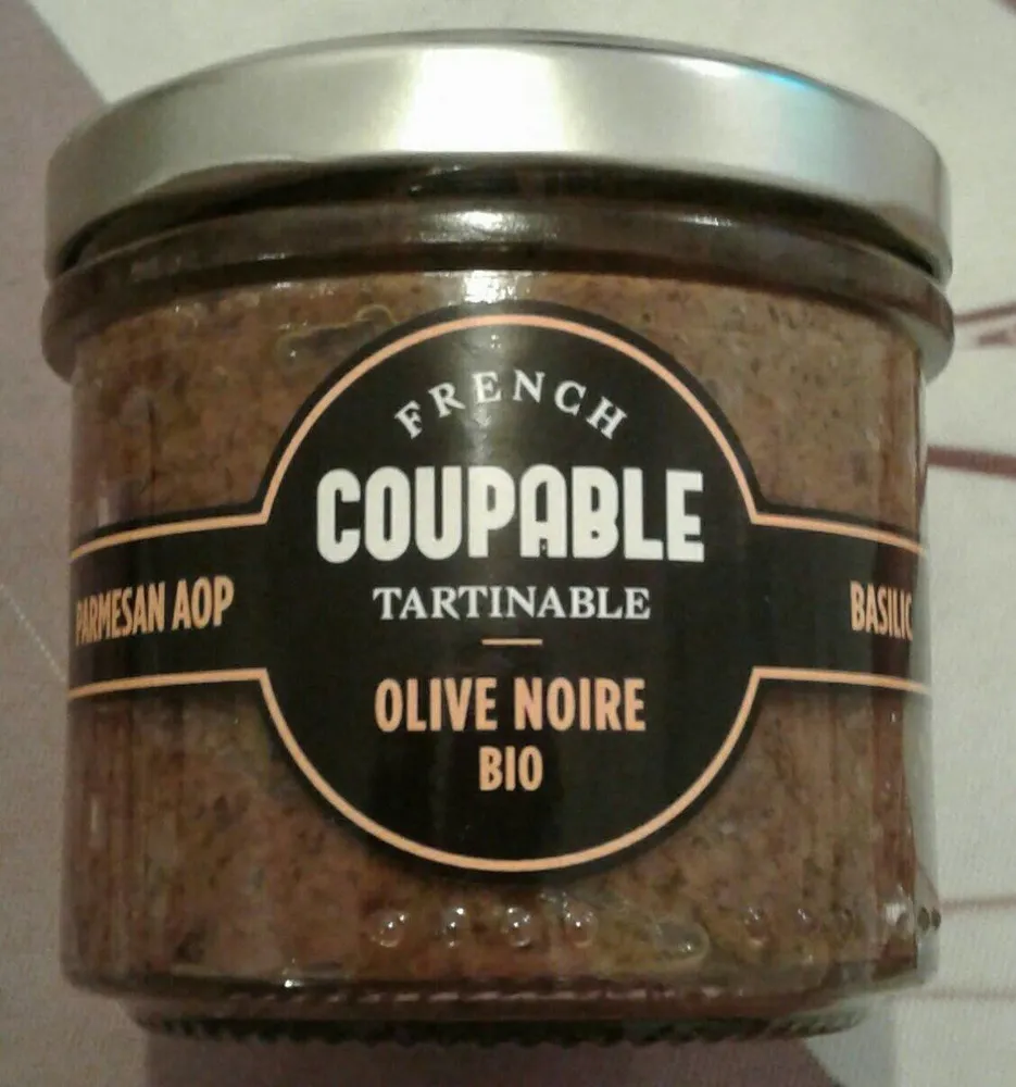 Olive noire parmesan AOP et basilic