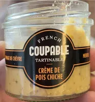 Crème de pois chiche fromage de chèvre et menthe