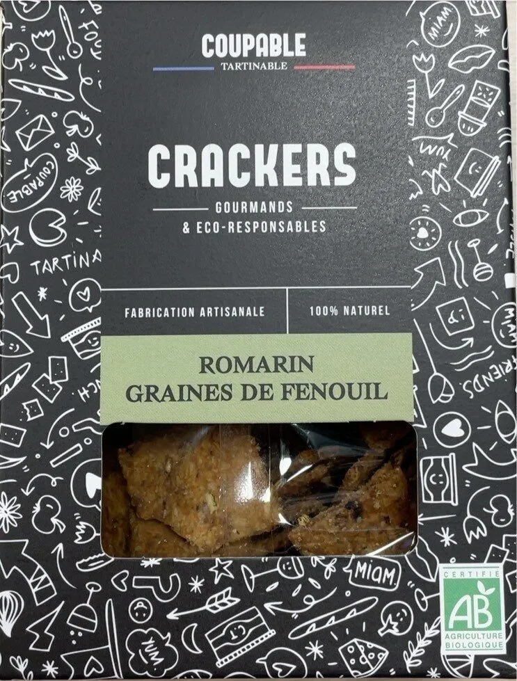Crackers Romarin et Graines de Fenouil