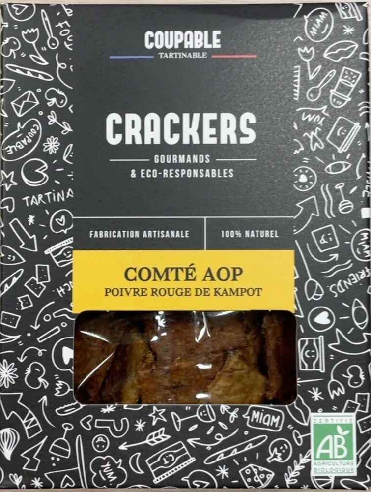 Crackers Comté AOP Poivre rouge de Kampot