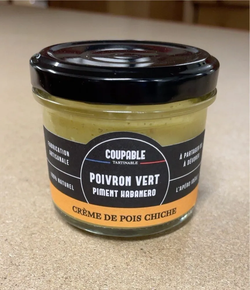 Crème de pos chiche poivron vert et piment Habanero