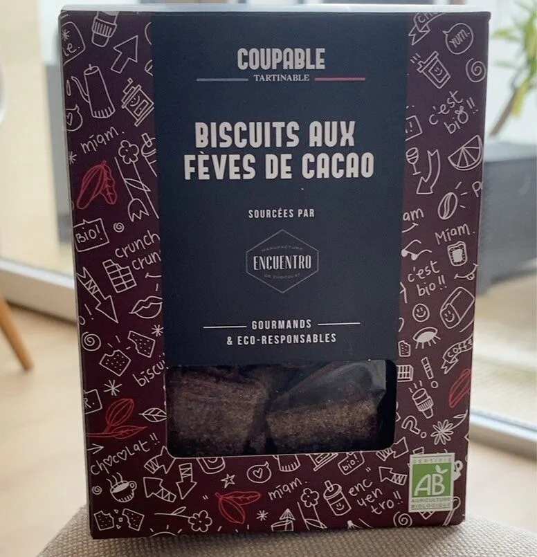Biscuit aux fèves de cacao