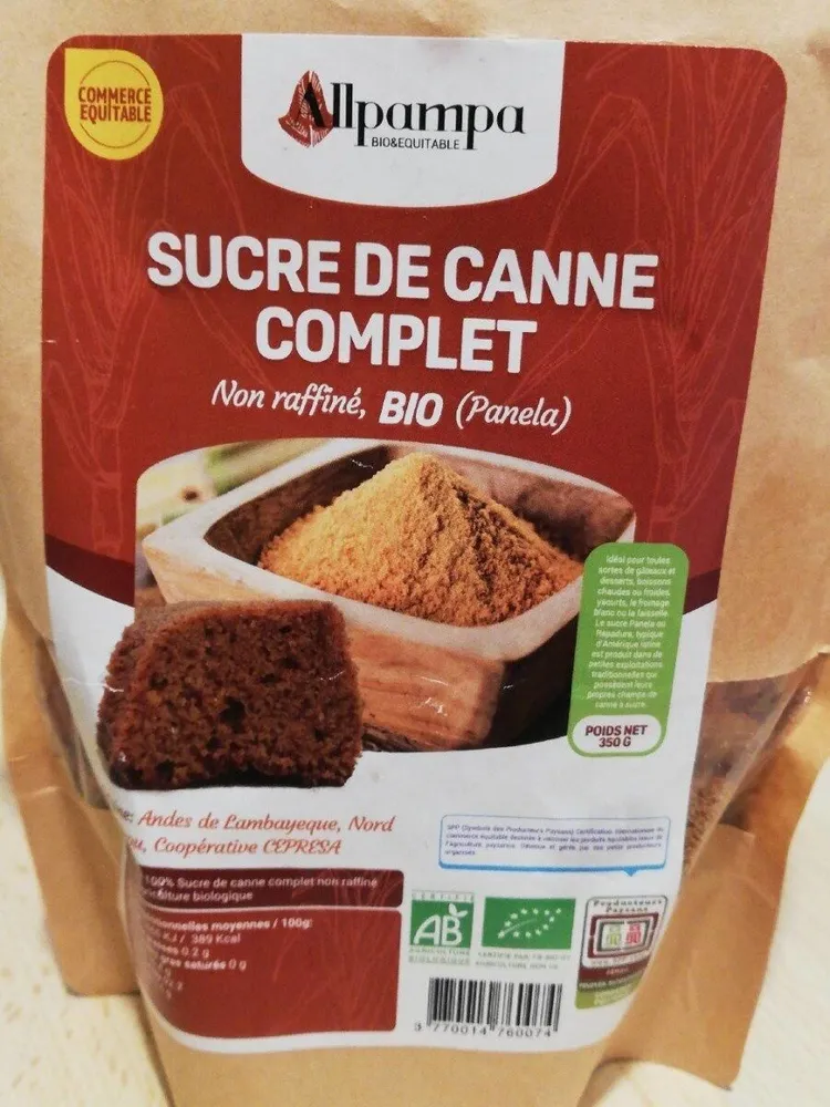 Sucre de canne complet