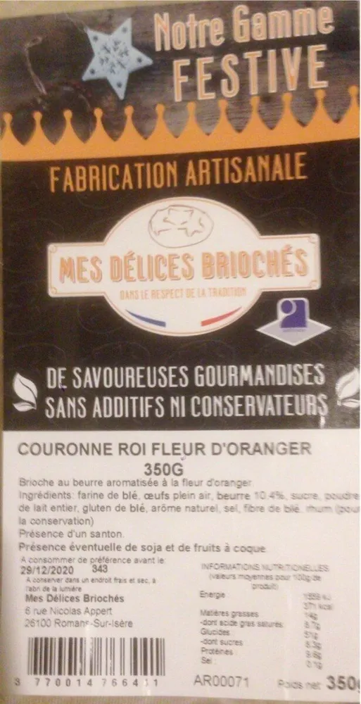 Couronne roi fleur d'oranger