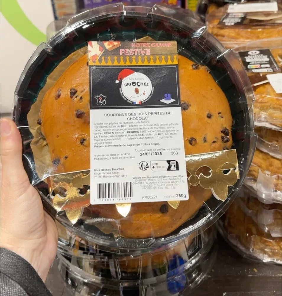 COURONNE DES ROIS PEPITES DE CHOCOLAT