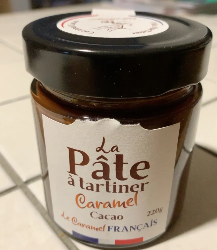 La pâte à tartiner caramel cacao
