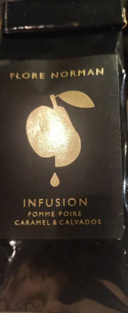 Infusion pomme poire caramel et calvados