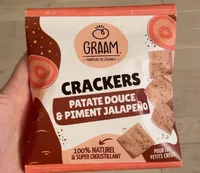 Crackers patate douce & piment jalapeño