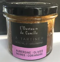 A tartiner Aubergine olives noires coriandre