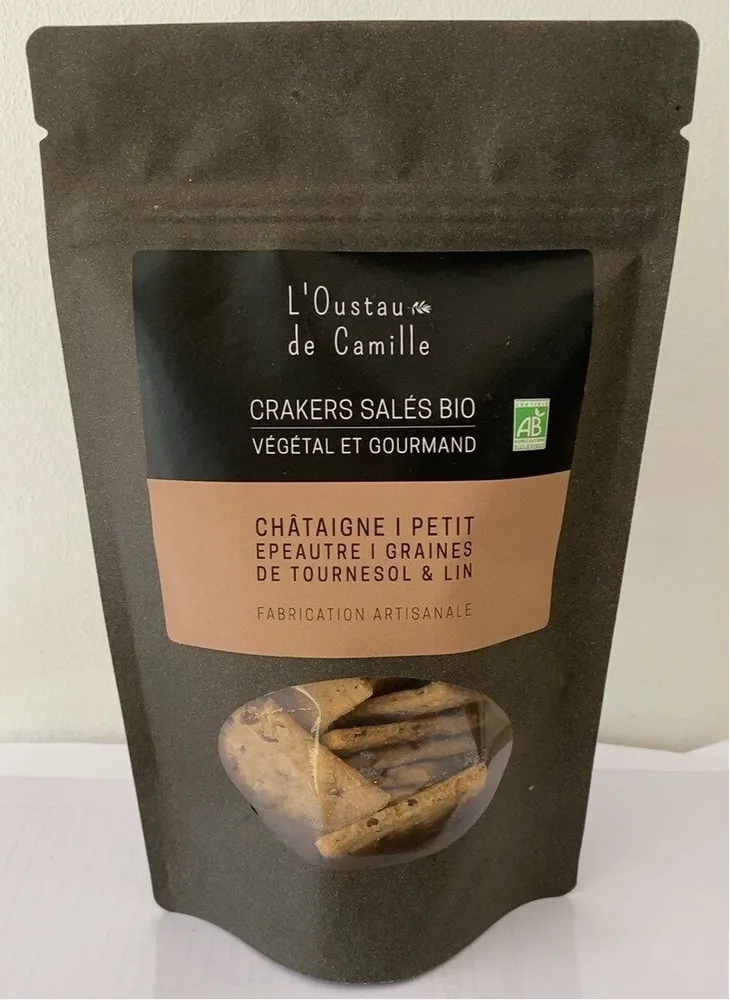 Crackers sales Bio petit épeautre et chataigne