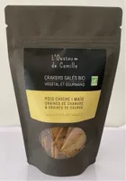 Crackers salés Bio pois chiche maïs