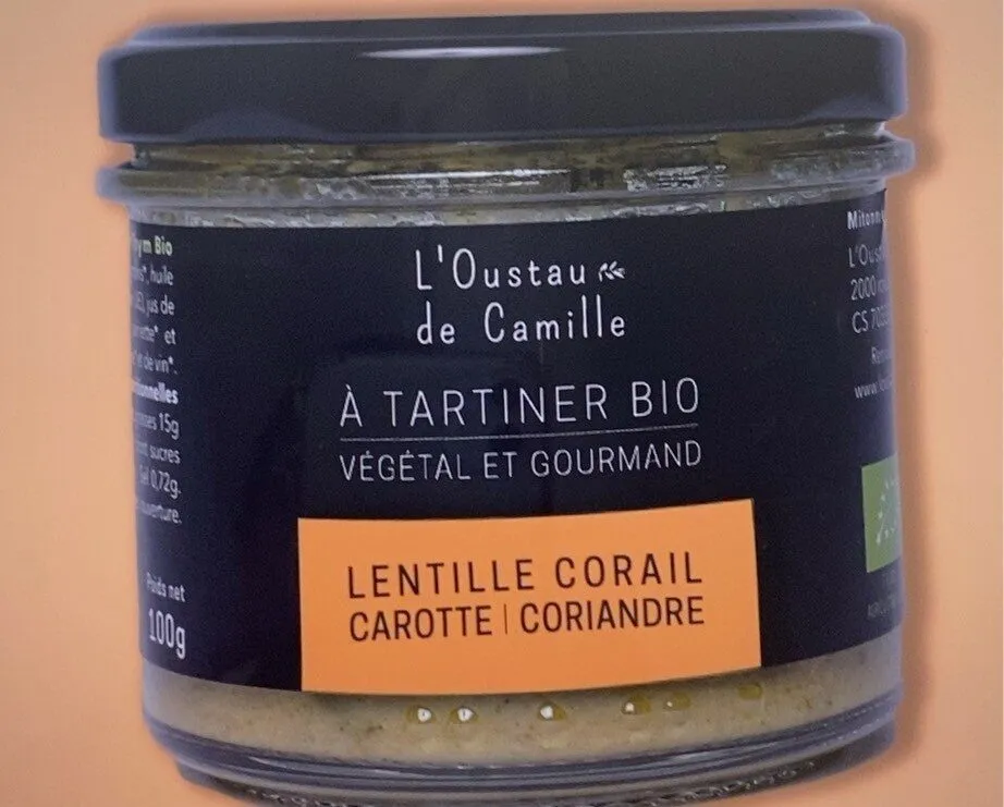 A tartiner Lentille corail carotte coriandre