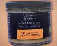 A tartiner Lentille corail carotte coriandre